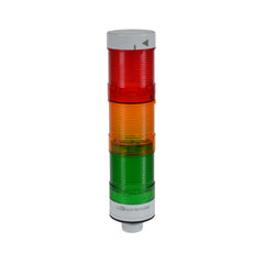 C3 Controls WTL-50P3-MCFAFRDS3 WTL-50P3-MCFAFRDS3 - World Tower Light, 50mm, Direct-Mount Base, 24V AC/DC, Amber LED Light Module & Lens - Flashing, Red LED Light Module & Lens - Flashing, Sound Module - Continuous  | Blackhawk Supply