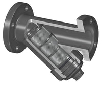 YS23P8-005 | 1/2 PVC Y-STRAINER FLANGED EPDM P8 MESH | (PG:102) Spears