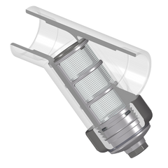 Spears YS32S8-005CL 1/2 PVC CL WYE STRAINER SOCKET FKM SS8 MESH  | Blackhawk Supply