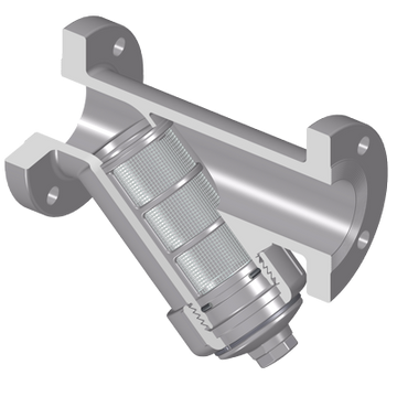 Spears YS33C8-005C 1/2 CPVC Y-STRAINER FLANGED FKM C8 MESH  | Blackhawk Supply