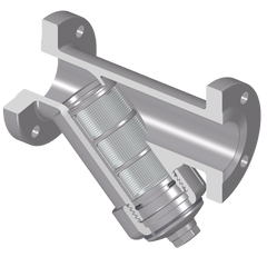 Spears YS33C8-010C 1 CPVC Y-STRAINER FLANGED FKM C8 MESH  | Blackhawk Supply