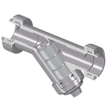 Spears YS3AC8-010C 1 CPVC TRUE UNION WYE STRAINER SOCKET FKM C8 MESH  | Blackhawk Supply