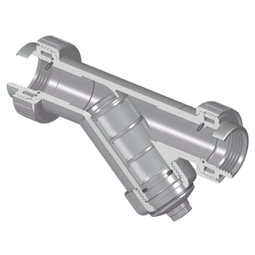 Spears YS3BC8-005CSR 1/2 CPVC T/U Y STRAINER SR/FPT FKM C8MSH  | Blackhawk Supply