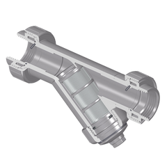 Spears YS3BC8-007C 3/4 CPVC TRUE UNION WYE STRAINER FPT FKM C8 MESH  | Blackhawk Supply