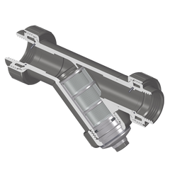 Spears YS3BS8-005 1/2 PVC TRUE UNION WYE STRAINER FPT FKM S8 MESH  | Blackhawk Supply