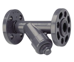 Spears YS33P20-015CL 1-1/2 PVC CL Y-STRAINER FLANGED FKM P20M  | Blackhawk Supply