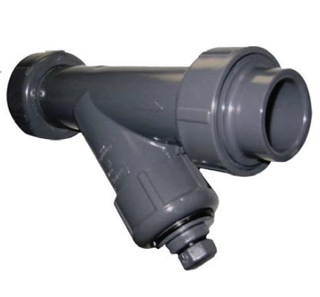 Spears YS2AP20-005CL 1/2 PVC CLR T/U Y STRAINER SOC EPDM P20M  | Blackhawk Supply