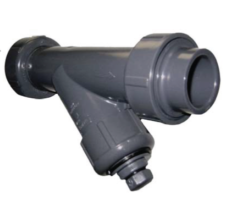 Spears YS2AP20-005CL 1/2 PVC CLR T/U Y STRAINER SOC EPDM P20M  | Blackhawk Supply