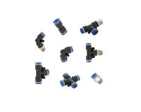 A-3004-2 | 4 mm x 4 mm O.D. quick coupling x 1/4 male BSPT 3-way tee. | Dwyer