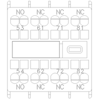 3RH29112GA13 | AUX. SWITCH 1NO+3NC FOR S00 SPRING | Siemens Electrical