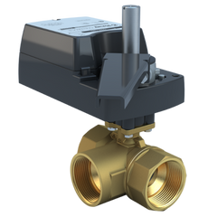 Bray ST2-150-3-19/D24-70 1.5" | ST2 Threaded Characterized ball valve | 3way | CV 18.7 | Damper & Valve actuator | 24 Vac/dc | 70 lb-in | on/off or floating | Non-Spring Return  | Blackhawk Supply