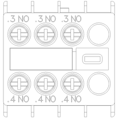 Siemens Electrical 3RH29111HA30 AUX. SWITCH 3NO FOR S0 SCREW  | Blackhawk Supply