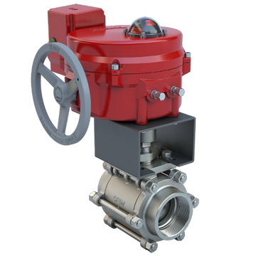 Bray BV4-SS3-547/70-24-0501SVH-BBU 4" | 3 piece design threaded ball valve | SS | CV 157.43 | Normally Open | 24 VAC/30VDC | Modulating | 5000 lb-in | NEMA 4 | Heater | & Battery Backup unit  | Blackhawk Supply