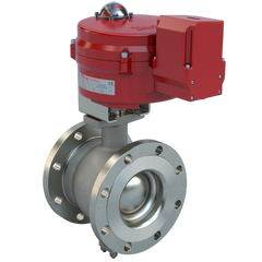 Bray BVMS4-S150-0436/70-24-0201H-BBU 4" | Flanged segmented ball valve | SS | CV 436 | Normally Open | 24 VAC/30VDC | Two position | 2000 lb-in | NEMA 4 | Heater | & Battery Backup unit  | Blackhawk Supply