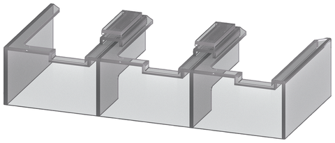 Siemens Electrical 3RT1956-4EA2 CONTACTOR FINGERSAFE COVERS 3RT1_5  | Blackhawk Supply