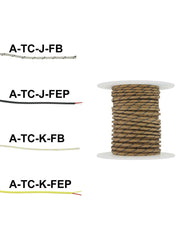 Dwyer A-TC-K100-FEP K type | 100' on spool | FEP insulation | 200°C | yellow outer sheath | 24 AWG | 0.20 SQMM  | Blackhawk Supply