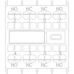 Siemens Electrical 3RH29112FB22 AUX. SWITCH 2NO+2NC FOR S00 & S0 SPRNG  | Blackhawk Supply
