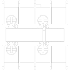Siemens Electrical 3RH29114FB11 AUX. SWITCH 1NO+1NC S00 & S0 RING LUG  | Blackhawk Supply