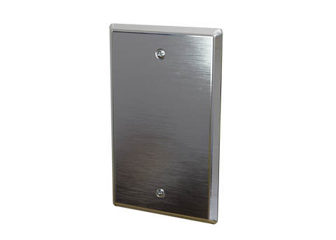 ACI A/CP-SP 10K ohm Type II | Stainless Steel Wall Zone Plate with Override Temperature Sensor  | Blackhawk Supply