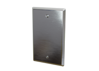 A/CP-SP | 10K ohm Type II | Stainless Steel Wall Zone Plate with Override Temperature Sensor | ACI