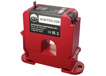 ACI A/SCTV2-250 Analog Current Sensor, 0-10 VDC, DIN Rail, Split Core, 0-100, 0-200, 0-250 Amp (Default)  | Blackhawk Supply