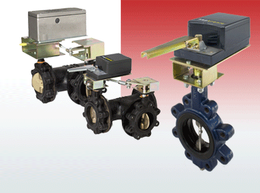 Neptronic BTJ2100WA5RM060N 3 WAY Butterfly Valves | Flanged, Full Lug Actuated Butterfly Valve | R series low voltage Actuators | 360 in.lb | 24V | ON/OFF | Floating | Modulating | Electronic Fail Safe  | Blackhawk Supply