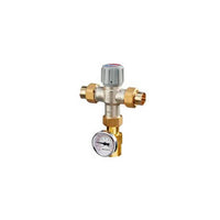 AM100C1070-USTG-LF | 1/2 in. Low lead thermostatic mixing valve 70-120F, Union with temperature gauge | Resideo