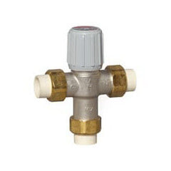 Resideo AM100-UCPVC-1LF AM-1 SERIES LEAD FREE MIXING VALVE, 1/2", 100-145F, UNION CPVC  | Blackhawk Supply