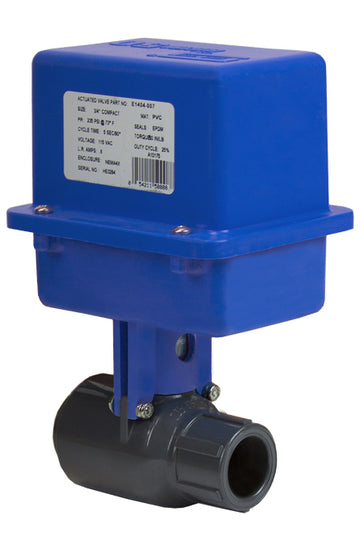 Spears E1404-005C 1/2 CPVC COMPACT BALL VALVE EPDM SOCKET 115V NEMA4X  | Blackhawk Supply