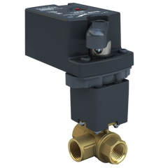 Bray ST2-1-3-12HT/VA24-35-PTO 1" | ST2 Threaded Characterized ball valve | 3way | CV 11.7 | Valve actuator | 24 Vac | 35 lb-in | on/off or floating | Non-Spring Return | Time out  | Blackhawk Supply