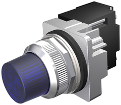 Siemens Electrical 52PL5K5XB PILOT LIGHT | XFR 600V | LED | BLUE | GLASS  | Blackhawk Supply