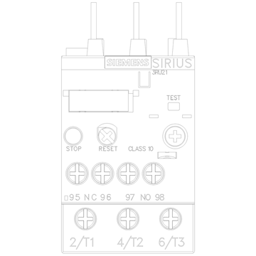 Siemens Electrical 3RU21264FB0 OVERLOAD RELAY CL10 S0 34-40A SCREW  | Blackhawk Supply