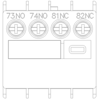 3RH29111LA11 | AUX. SWITCH 1NO+1NC WIRE TOP SCREW | Siemens Electrical