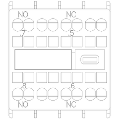 Siemens Electrical 3RH29112FB11 AUX. SWITCH 1NO+1NC FOR S00 & S0 SPRNG  | Blackhawk Supply