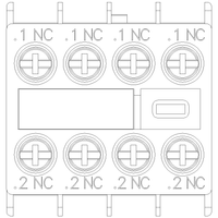 3RH29111FA04 | AUX. SWITCH 4NC FOR S00 & S0 SCREW | Siemens Electrical