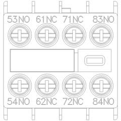 Siemens Electrical 3RH29111GA22 AUX. SWITCH 2NO+2NC FOR S00 SCREW  | Blackhawk Supply