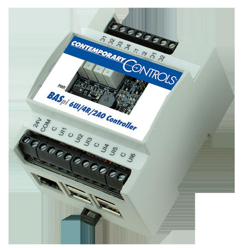 Contemporary Controls BASPI-E6U4R2A Enclosed Raspberry Pi 3 with 6UI/4 Relay/2 Analog Out  | Blackhawk Supply