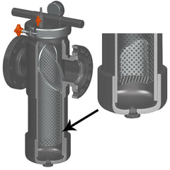 Spears BS33S6-040C 4 CPVC BASKET STRAINER FLANGED FKM S6 MESH  | Blackhawk Supply