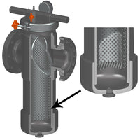 BS22S6-015C | 1-1/2 CPVC BASKET STRNER SOCKET EPDM S6 MSH | (PG:297) Spears