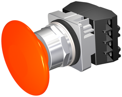 Siemens Electrical 52PM9V8G PUSHBUTTON | MOM | ORG | 2 1/2" PLST | 2POS | 2NC  | Blackhawk Supply