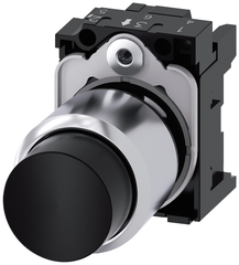 Siemens Electrical 3SU12500FB100AA0 PUSHBUTTON | MOM | BLK | RAISED | COMPACT  | Blackhawk Supply