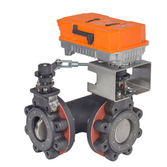 Belimo F750-150SHP+PRBUP-3-T Butterfly Valve | 2" | 3 Way | 100 Cv | w/ Non-Spring | 24 -240V | On/Off  | Blackhawk Supply