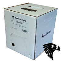 RWC-PCAT5E-BK | CAT5E Cable 1000ft EasyPull Box Non Shielded Plenum Rated Black | Reliable Wire