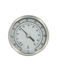 Dwyer BTLRN31810D Long reach bimetal thermometer | 18" stem | range 0 to 200°F (-18 to 93°C).  | Blackhawk Supply