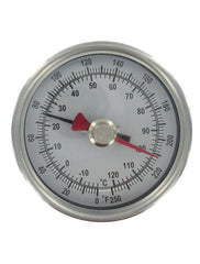 Dwyer BTM3128D Maximum/minimum bimetal thermometer | range 150 to 750°F | 12" stem.  | Blackhawk Supply