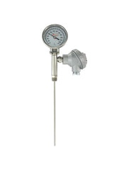 Dwyer BTO560121 Bimetal thermometer with transmitter output | 6" stem length | range 50-400°F.  | Blackhawk Supply