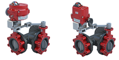 Johnson Controls VFD-100MB-725D4 3-way Butterfly Valve | 10in | 6661 Cv | 50psi | On / Off | 24V | Non Spring Return  | Blackhawk Supply