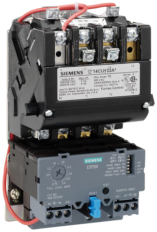 Siemens Electrical 14BUA32AD Starter | FVNRSZ00 | 0.25-1Amps | Open | 200-208  | Blackhawk Supply