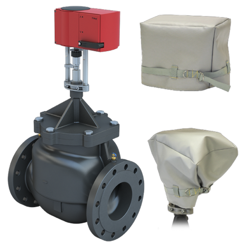 Bray SSM-8-A-H-779/GASRE24-450-WS 8" Flanged ANSI 125 | 779 GPM Pressure Independent Control Valve | H Cartridge | NO | Linear Actuator | 24 VAC Floating;Modulating;On/Off | Fail Open | with Enclosed Terminal Strip;Time Out  | Blackhawk Supply