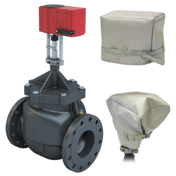 Bray SSM-6-A-L-571/GA24-562-WS 6" Flanged ANSI 125 | 570.94 GPM Pressure Independent Control Valve | L Cartridge | NO | Linear Actuator | 24 VAC Floating;Modulating;On/Off | Fail Last | with Enclosed Terminal Strip;Time Out  | Blackhawk Supply